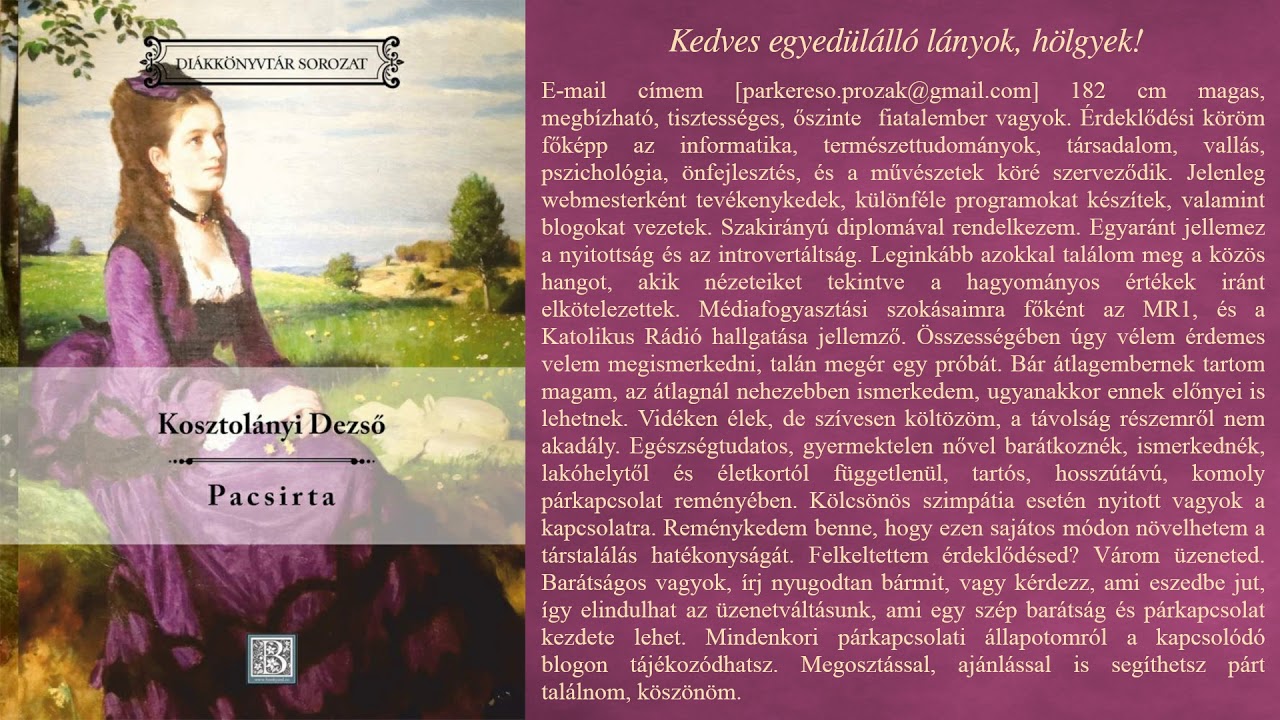 Kosztolányi Dezső - A pacsirta (hangoskönyv)