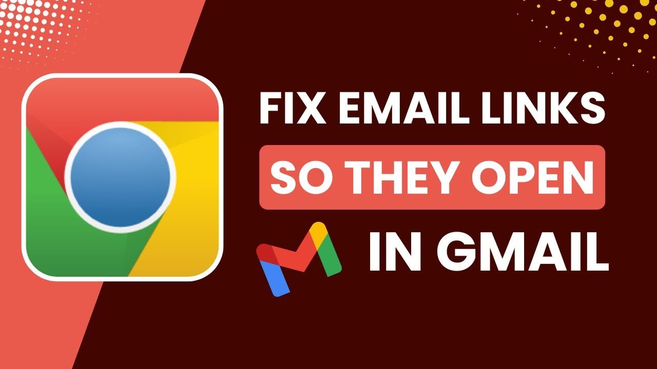 Fix Email Links So They Open in Gmail Chrome !