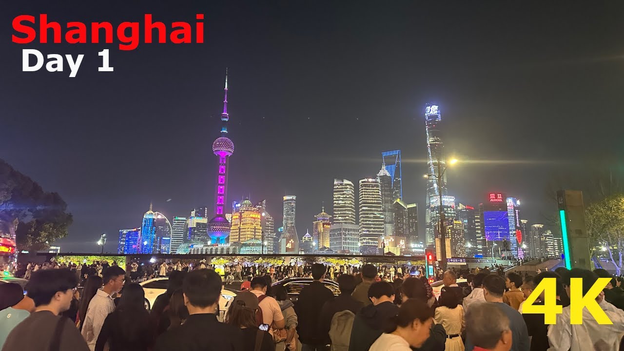 Shanghai Day 1 | Yu Garden, The Bund, Lujiazui Skyline & Ferry! | China [4K]