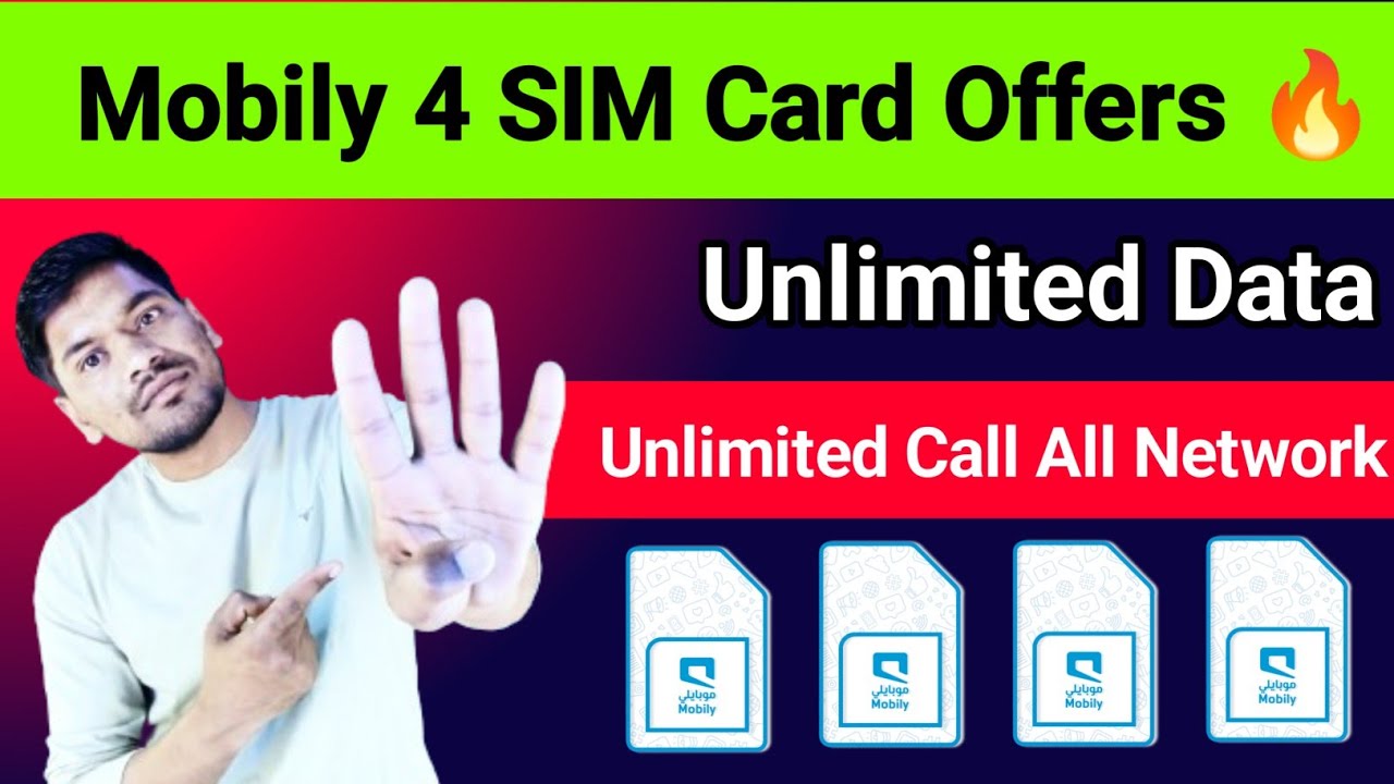 Mobily 4 Sim Internet Offers 🔥 Mobily Postpaid Sim Unlimited Internet And Unlimited Calls All Sim