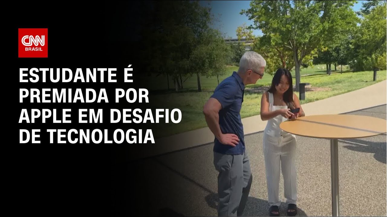 Estudante brasileira &eacute; premiada pela Apple por desenvolvimento de app sobre IA | LIVE CNN