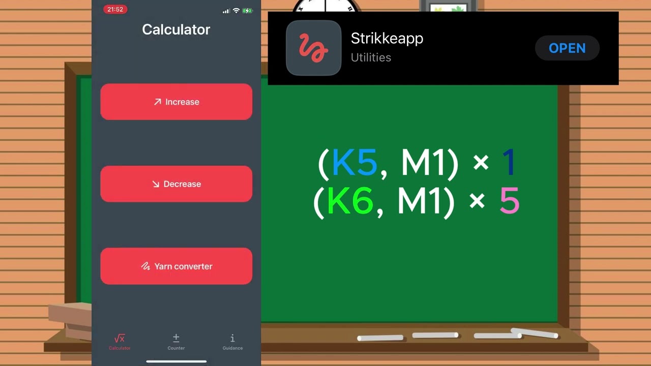 Calculating even increases in knitting || Less than 1 minute