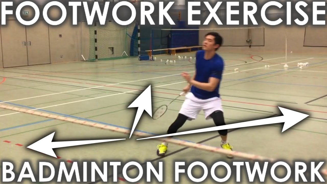 Learning BETTER BADMINTON FOOTWORK with this easy exercise - faster start, better rhythm on court!