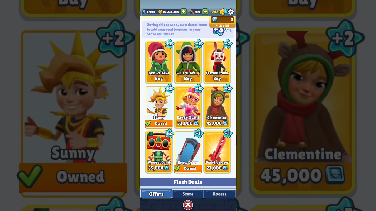 Unlocked Elf Tricky candy outfit in Subway surfers #subwaysurfers #shorts