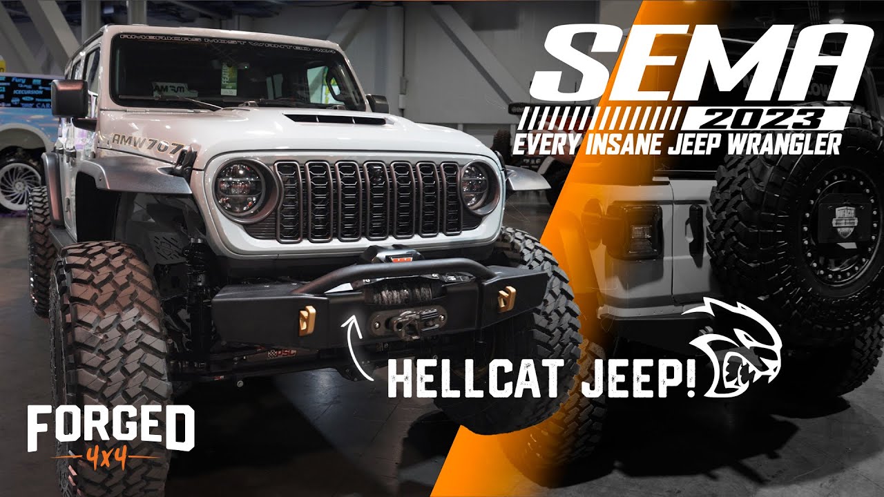 Все модели Wrangler на SEMA 2023: 392 HEMI, Rubicon, JL, электрические джипы и многое другое