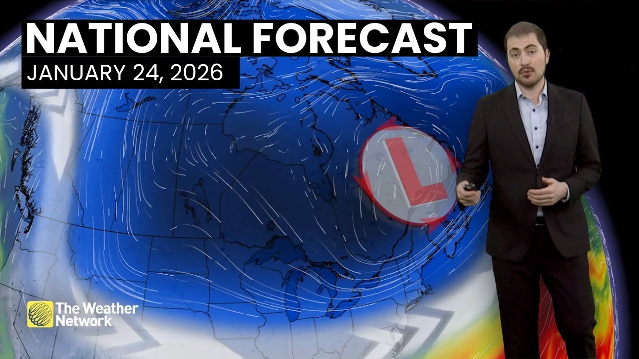 Canada's National Forecast - January 24, 2026 | #weatheram