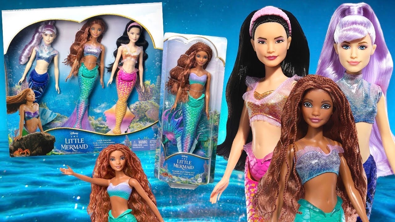 Обзор набора «Русалочка: кукла Ариэль Playline и сестры» (2023, экранизация, Mattel)