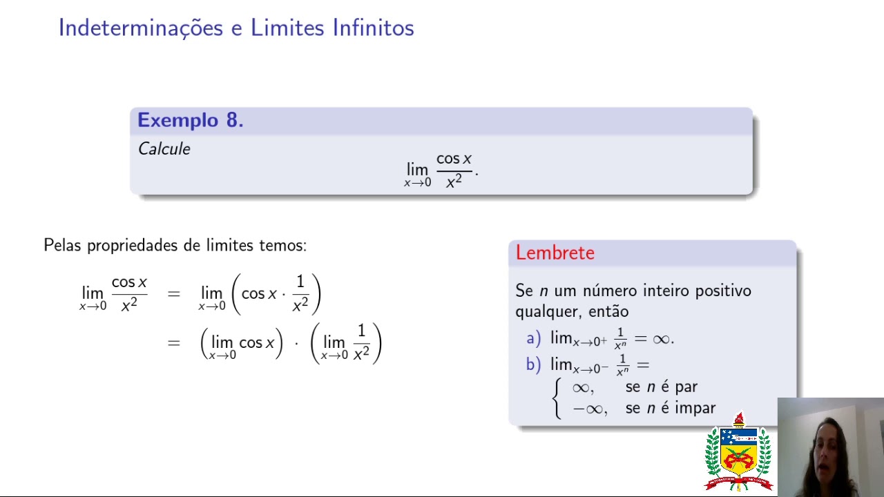 1.7 Indeterminações, Limites Infinitos - Parte B