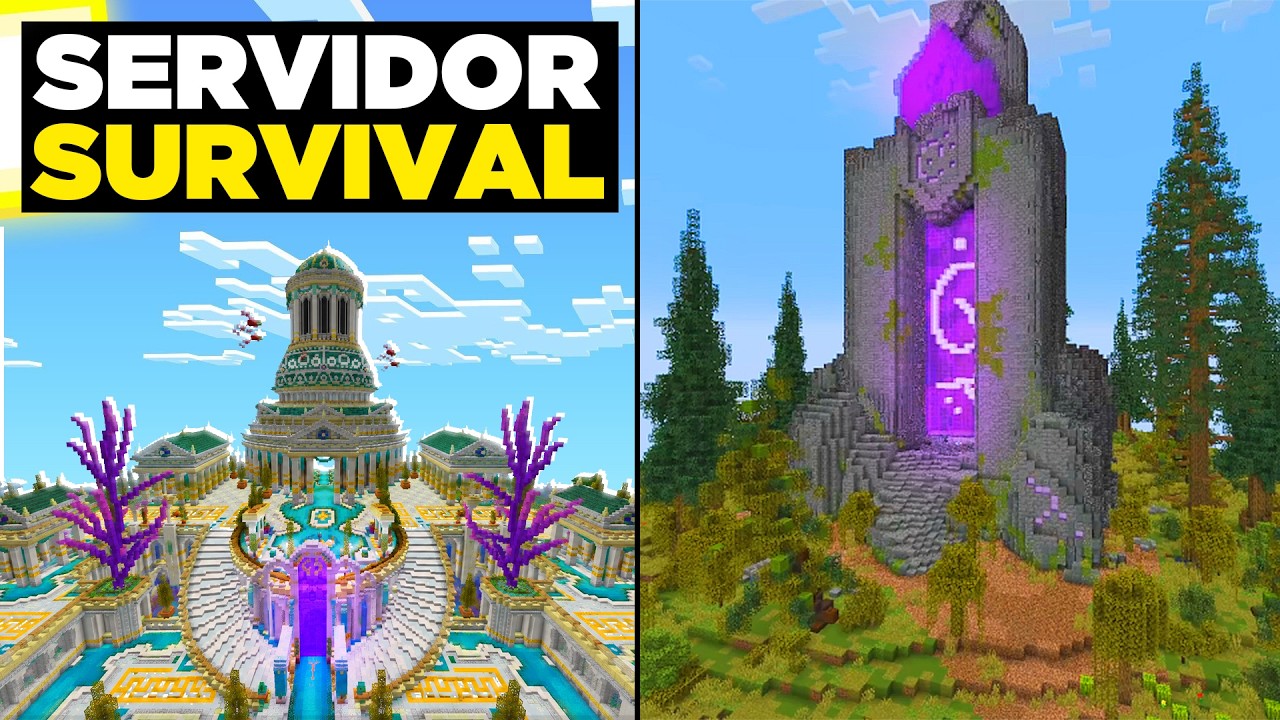 LAN&Ccedil;OU O MELHOR SERVIDOR SURVIVAL do MINECRAFT 26.1