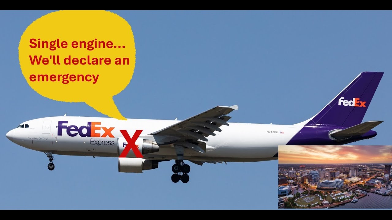 FEDEX AIRBUS A300 ENGINE FAILURE & EMERGENCY RETURN TO NORFOLK, VA | ATC Audio #aviation #atc