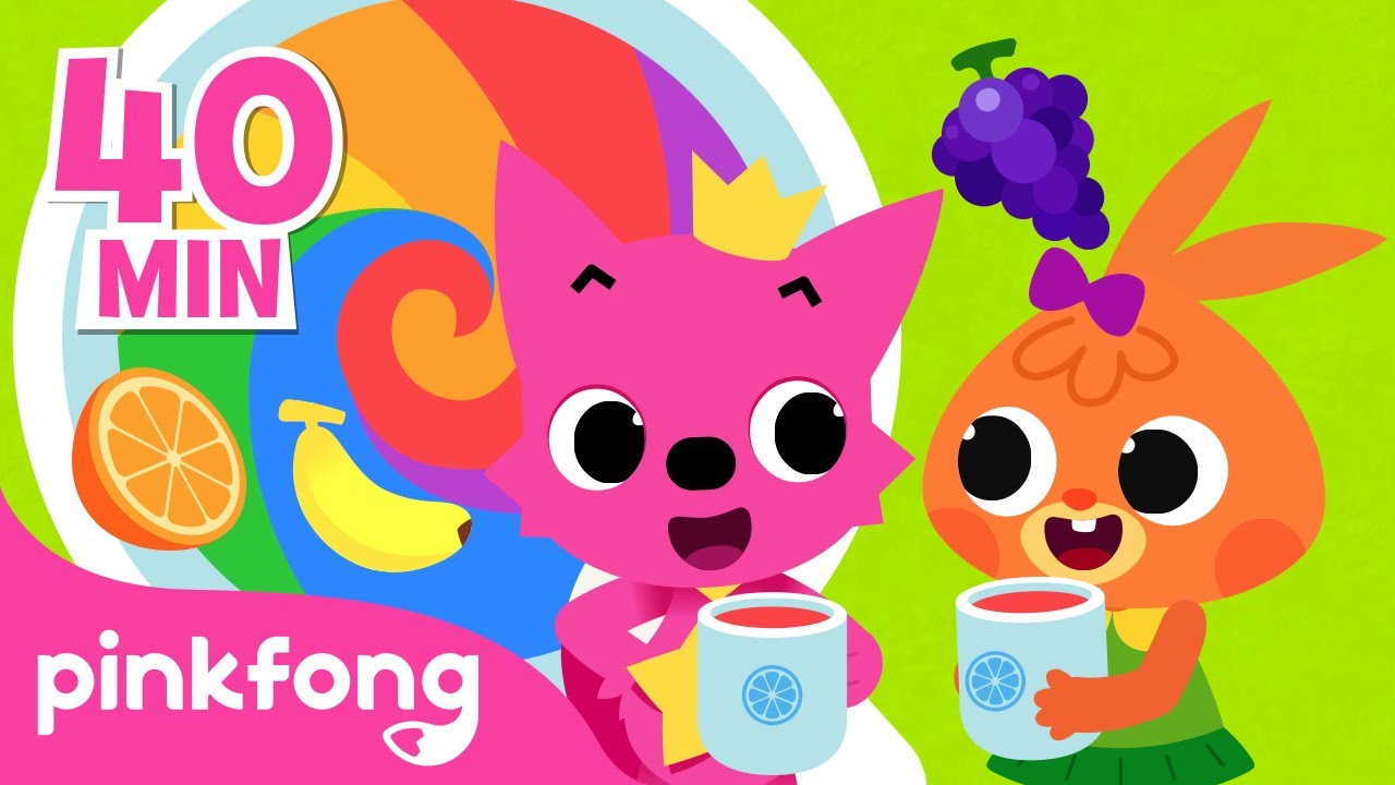 Jugo de Frutas🍊🍌🍇 y más canciones para niños | Música Infantil | Pinkfong Canciones Infantiles