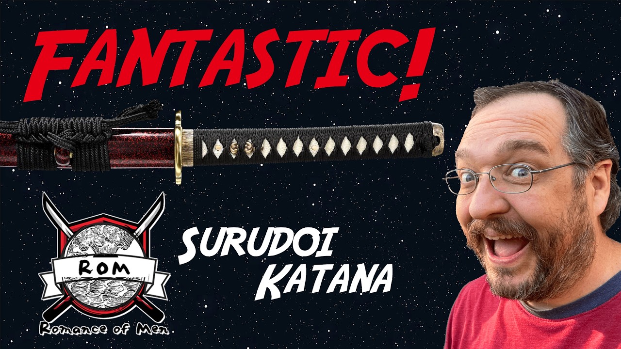 Surudoi Katana from Romance of Men - First cuts with the new Katana!