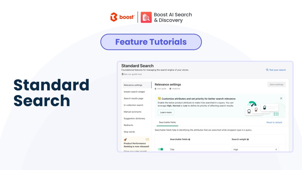 How to use Standard Search | Tutorial | Boost AI Search & Discovery