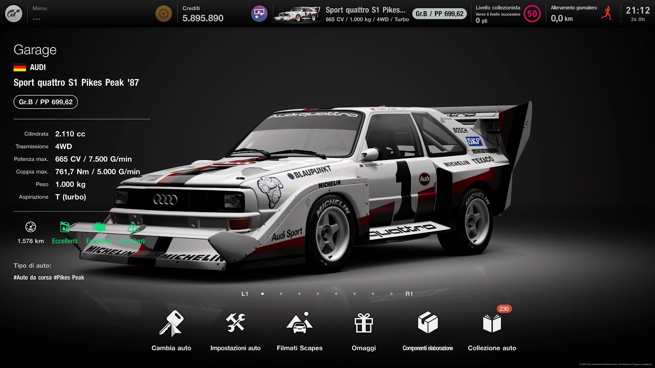 GT7 LE MANS 700PP - S1 SPORT QUATTRO PEAK '87