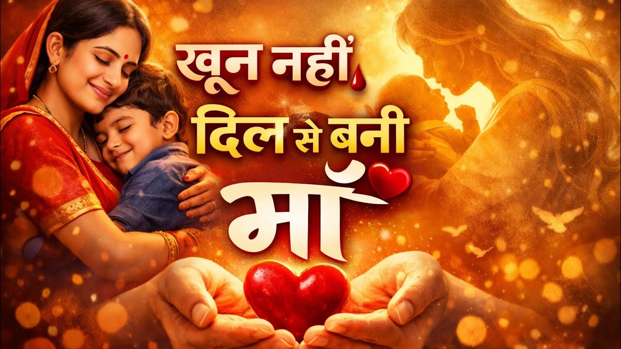 खून नहीं दिल से बनी माँ। #hindistories #moralstories #kahani #dharmik 