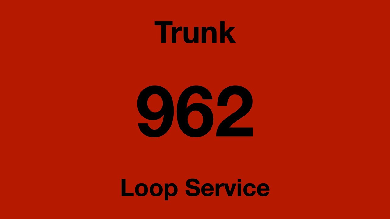 [SMRT Buses] Trunk Bus Service 962 Hyperlapse