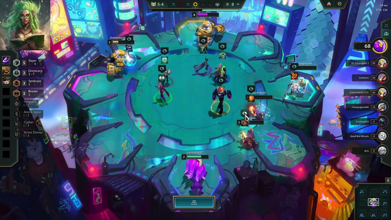 Ranked TFT Set 14 Gold I: Slayer in 1st (Duo Que)