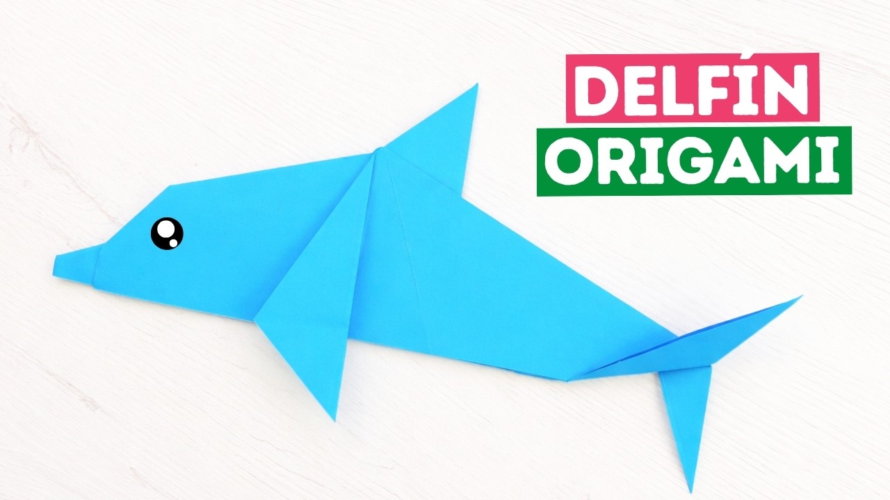 🐬 Cómo hacer un Delfín de papel fácil