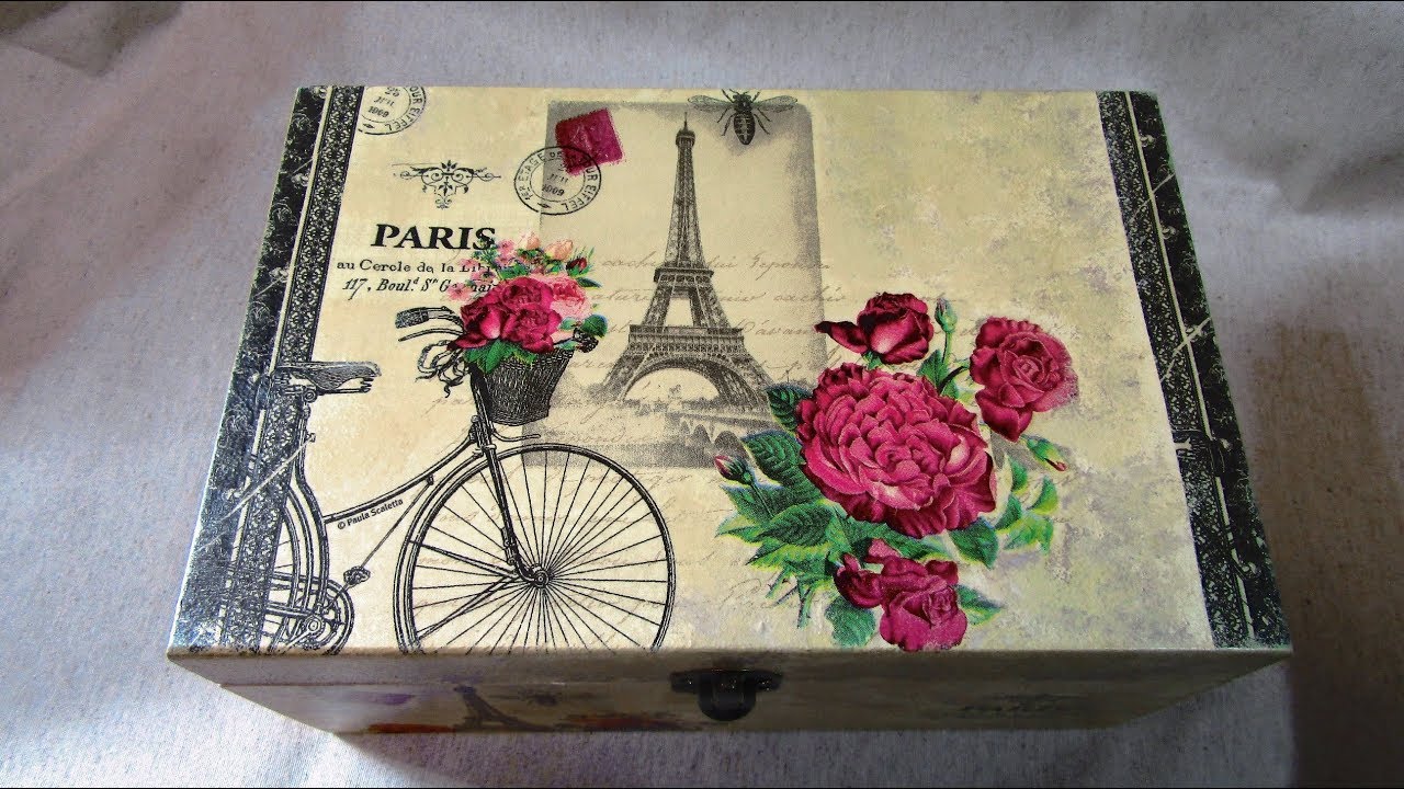 Como hacer decoupage sin arrugas con agua. 💧