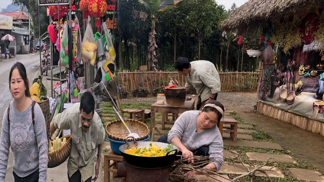Наблюдение за фейерверком в новогоднюю ночь: Фук Ха и дедушка встречают Новый год, полный надежд.