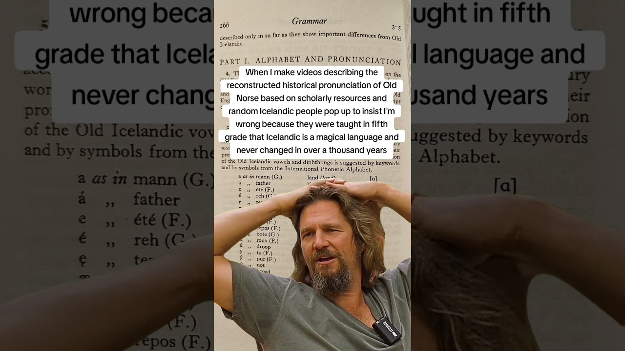 Old Norse and modern Icelandic are not the same