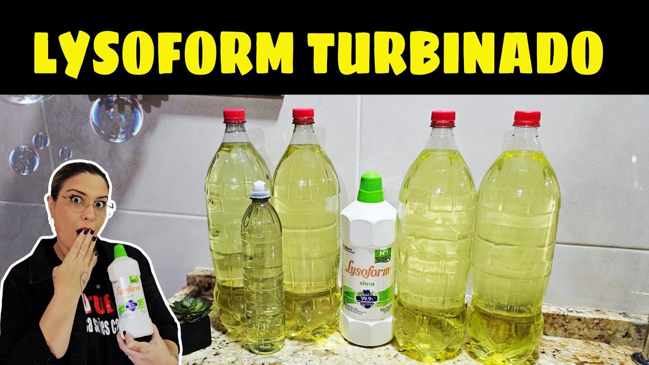 🔥LYSOFORM TURBINADO APRENDA A FAZER VÁRIOS LITROS COM ECONOMIA 🤑😱😱