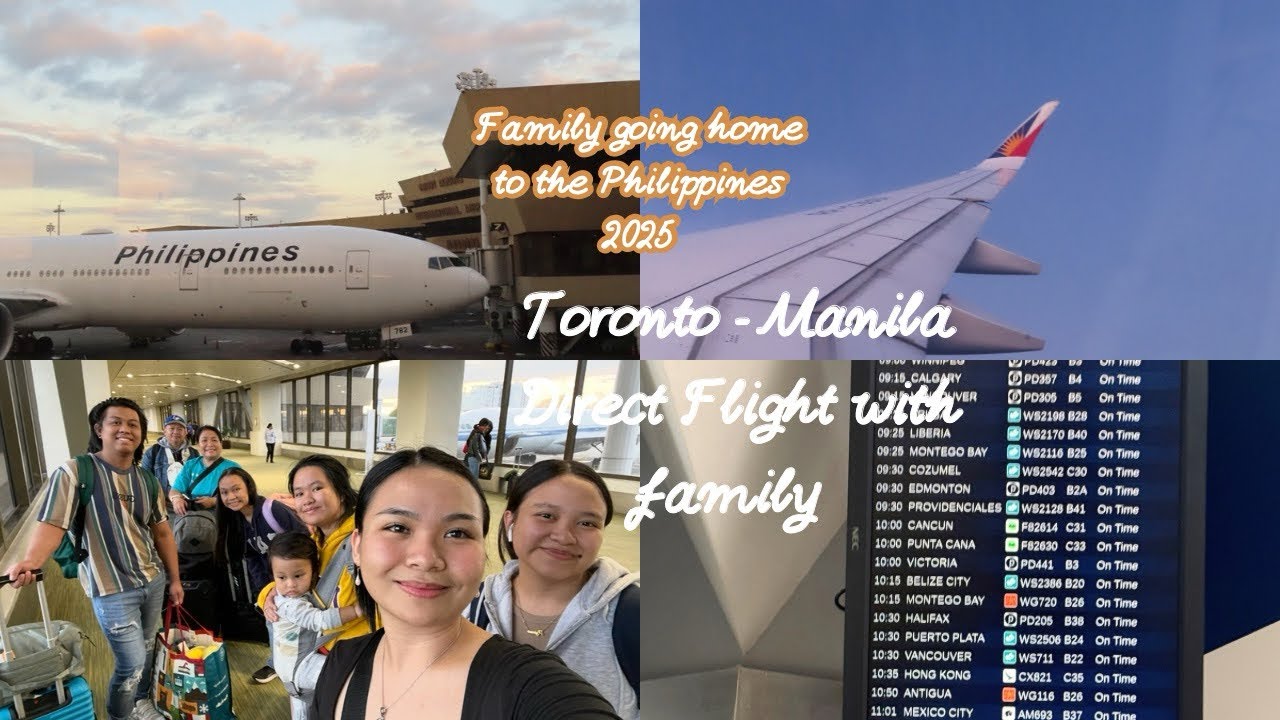 Toronto - Manila flight with family and a baby💗