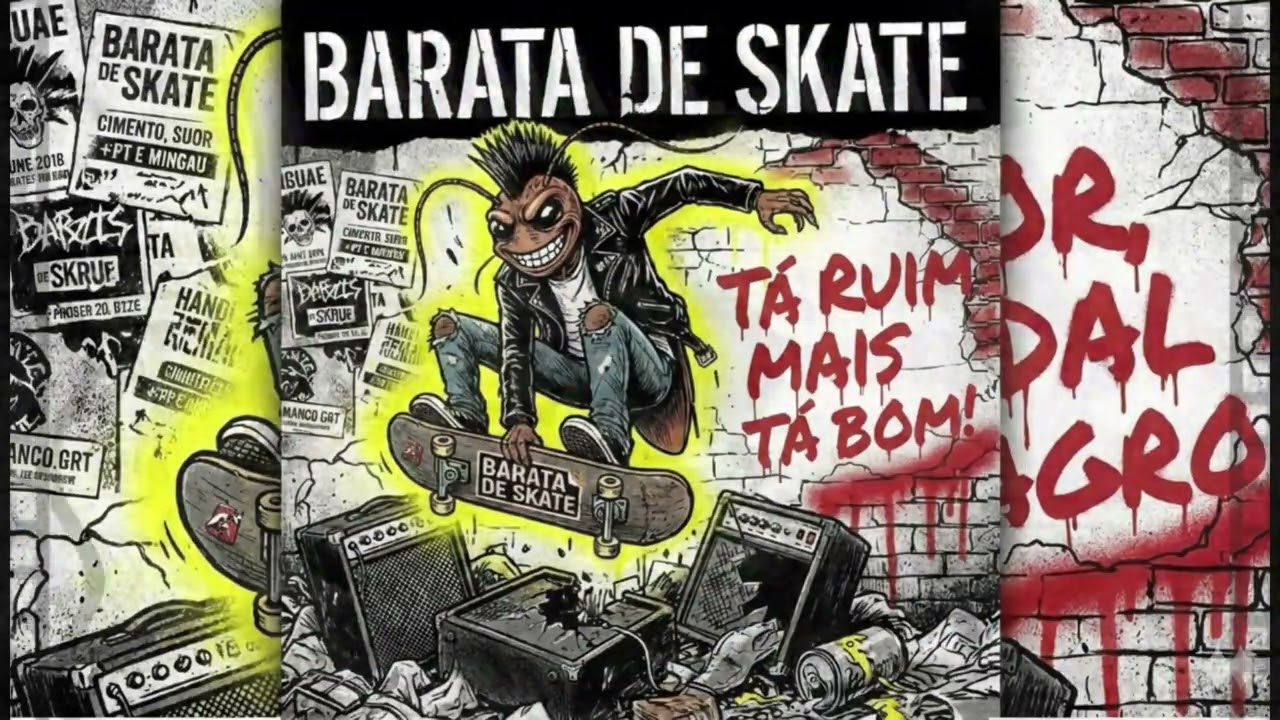 Rôia Tranca Trilha - Barata de Skate (Lyric Video)