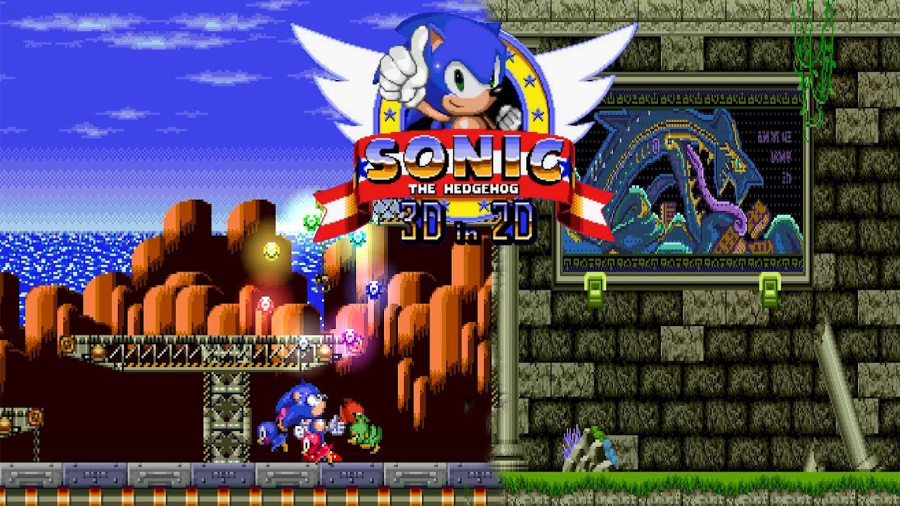 Sonic 3D in 2D (Отличная фан-игра)