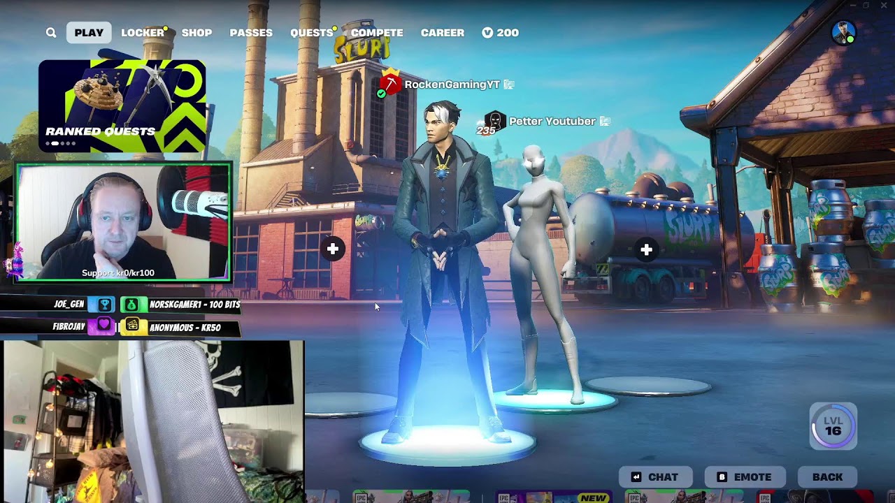 Petter spiller Fortnite | Spiller med Pappa