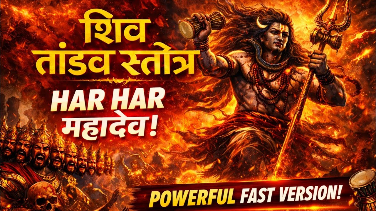 Shiv Tandav Stotram Full | Powerful Fast Version | Har Har Mahadev | Lord Shiva Devotional Chant |