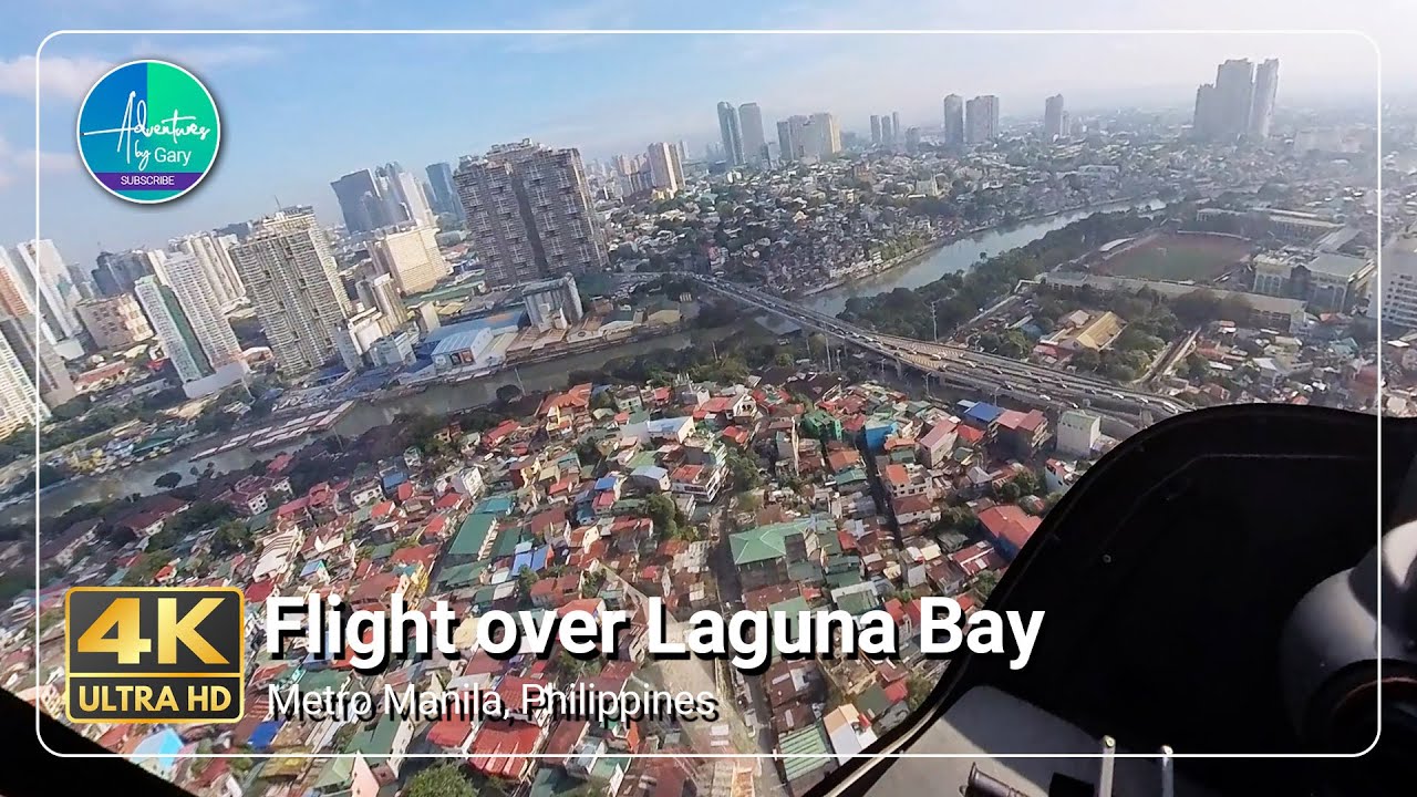 Flight over Laguna Bay