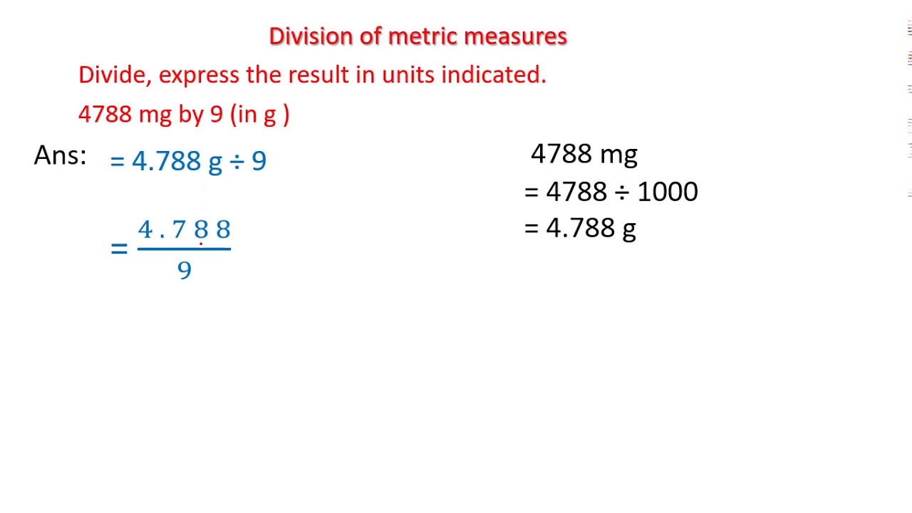 Division of metric measures2