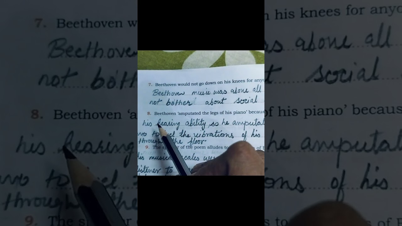 complete the following sentences of Beethoven | Beeta Publications | Class 12th | ISC | #english