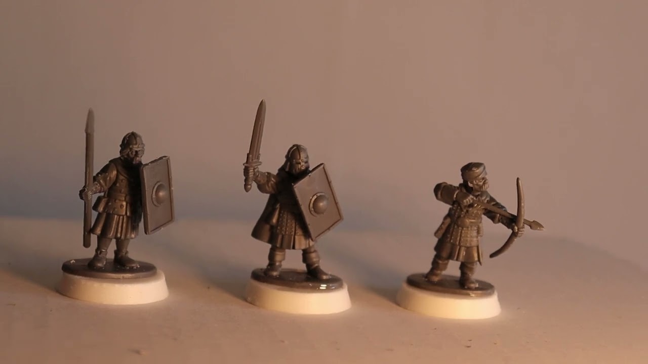 Oathmark Human infantry - Unboxing and scale comparison