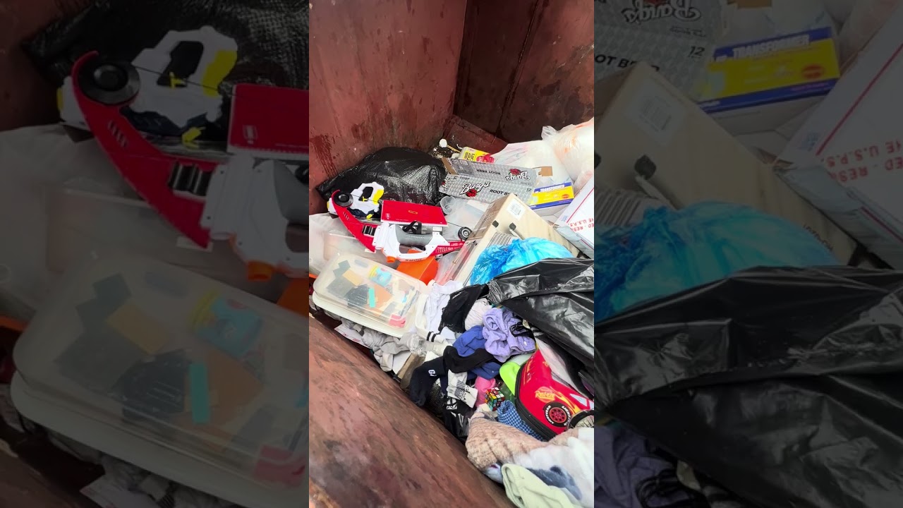 Rain or shine still dumpster-diving 