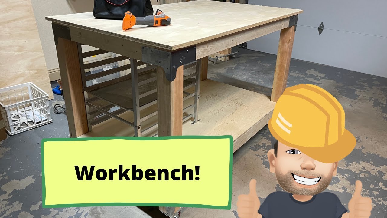 Using Simpson Strong-Ties & Home Depot Free Cuts to Build my Custom Workbench! #StudioRenovation
