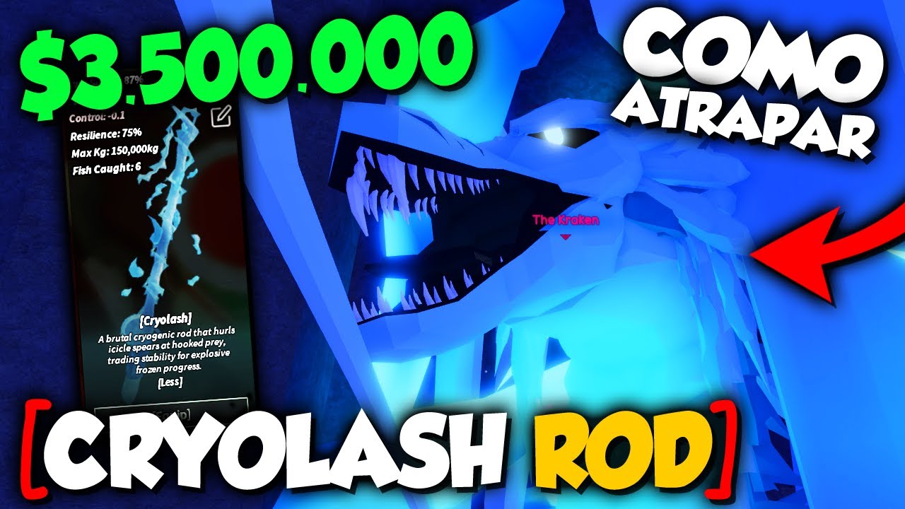 como conseguir CAÑA CRYOLASH (FROSTWYRM BOSS) en FISCH ROBLOX