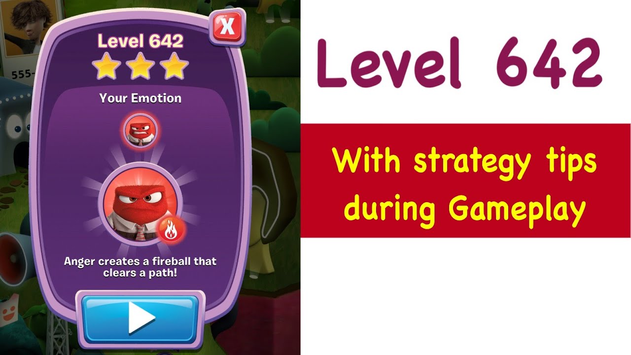 Inside Out Thought Bubbles - Level 642 - Tips and Strategy Gameplay Walkthrough Youtube No Boosters