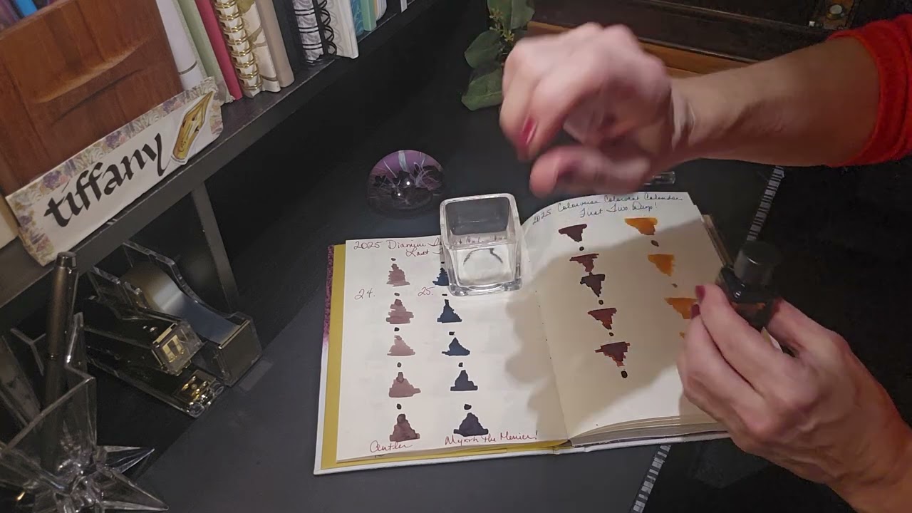 Day 25 Diamine Ink "Myrrh the Merrier" w/ Twsbi Diamond 580 Iris Gift from Family! Beautiful Gift!