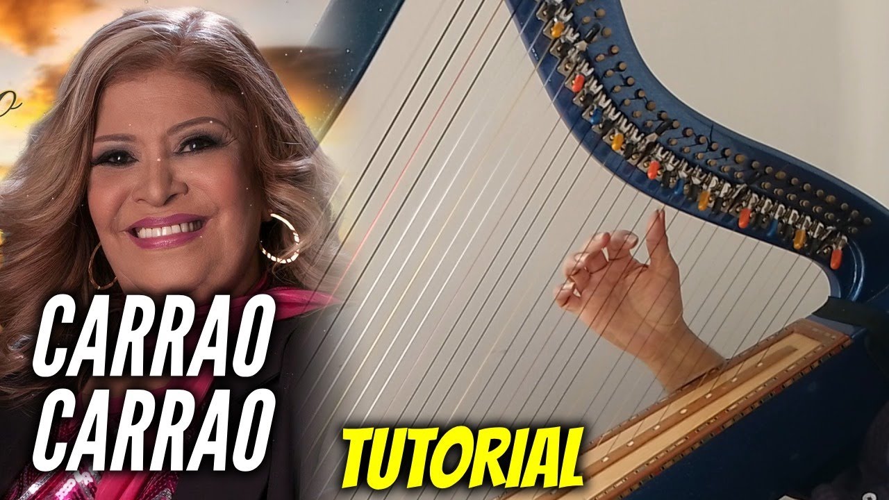 🎶CARRAO CARRAO  -TUTORIAL EN ARPA✅   ✔- FACIL Y RAPIDO ❗ - GILBERTO PEREZ