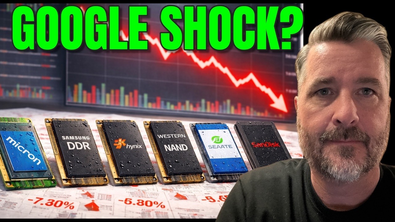 MEMORY STOCKS are dropping right now.  Is Google Changing the Dynamics of the Sector?