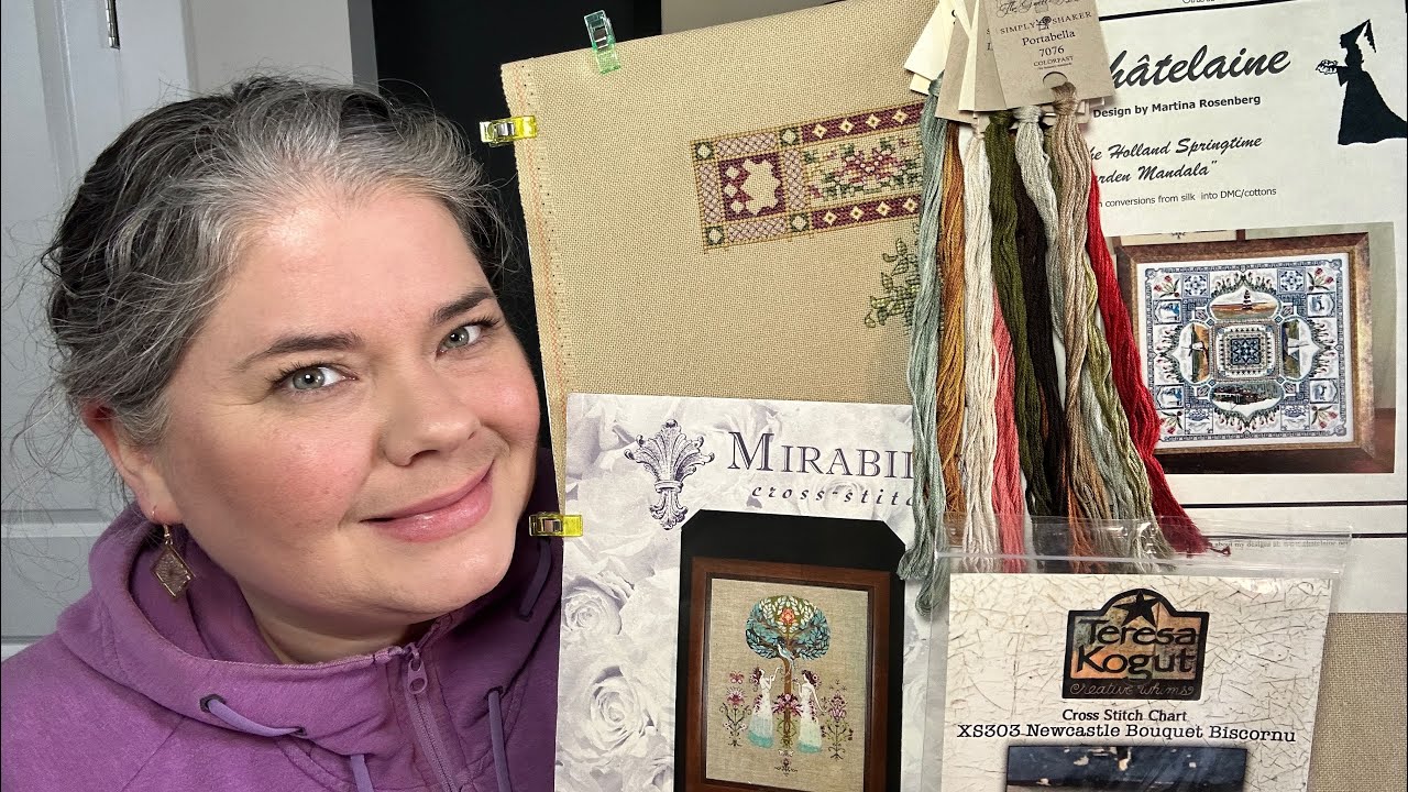 Flosstube #2 (2024) Why stitching feels so good, a stitchy update and SAL announcement!