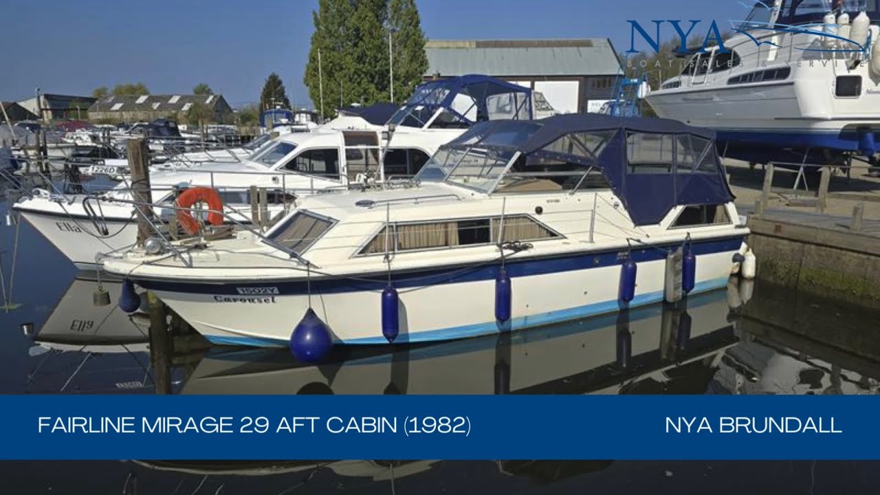 £26,950 -Fairline Mirage 29 for sale at Norfolk Yacht Agency