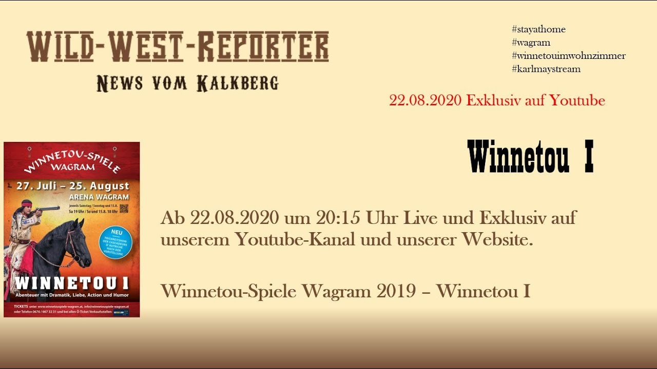 Winnetou I - Winnetou-Spiele Wagram Wagram 2019 #winnetouimwohnzimmer