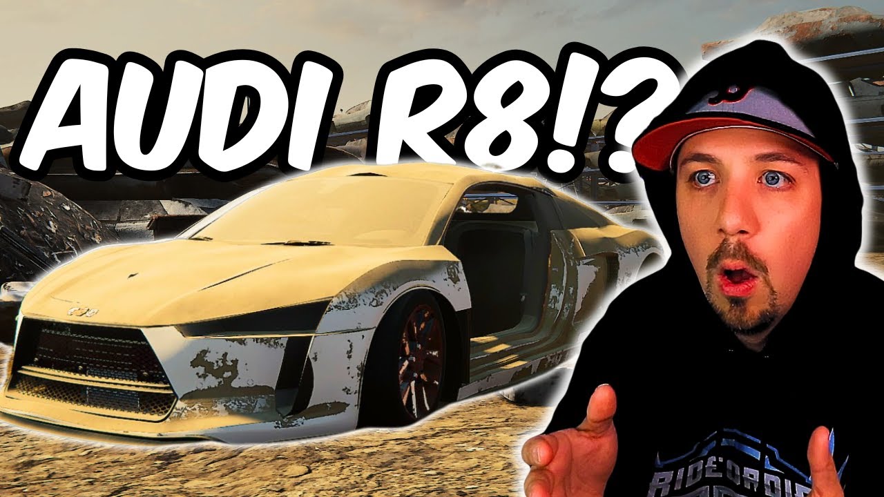 Сколько лошадиных сил в Audi R8 на свалке!