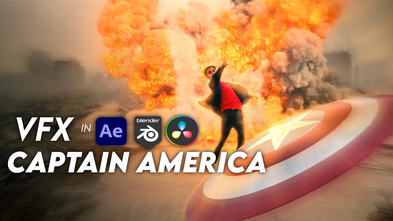 How I Created Captain America's Shield VFX Using Blender & After effects