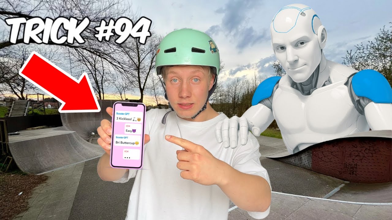 AI bestimmt unsere Scooter Tricks🤯 – unmögliche Challange😂?!