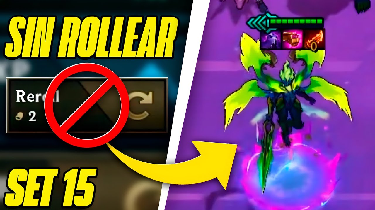 GANO UNA PARTIDA SIN ROLLEAR Y EN EL TOP DE NA ¡RETO EN TFT SET 15! Reventxz