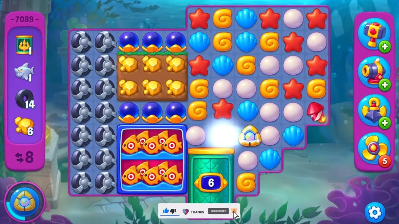 Fishdom lvl 7085-?🔥Gameplay #655